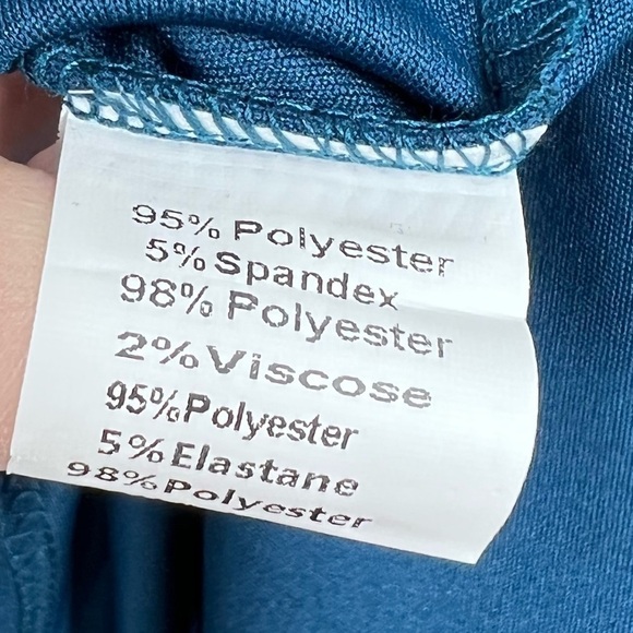 GRACE KARIN Teal Fitted Rushed Dress - Picture 5 of 10